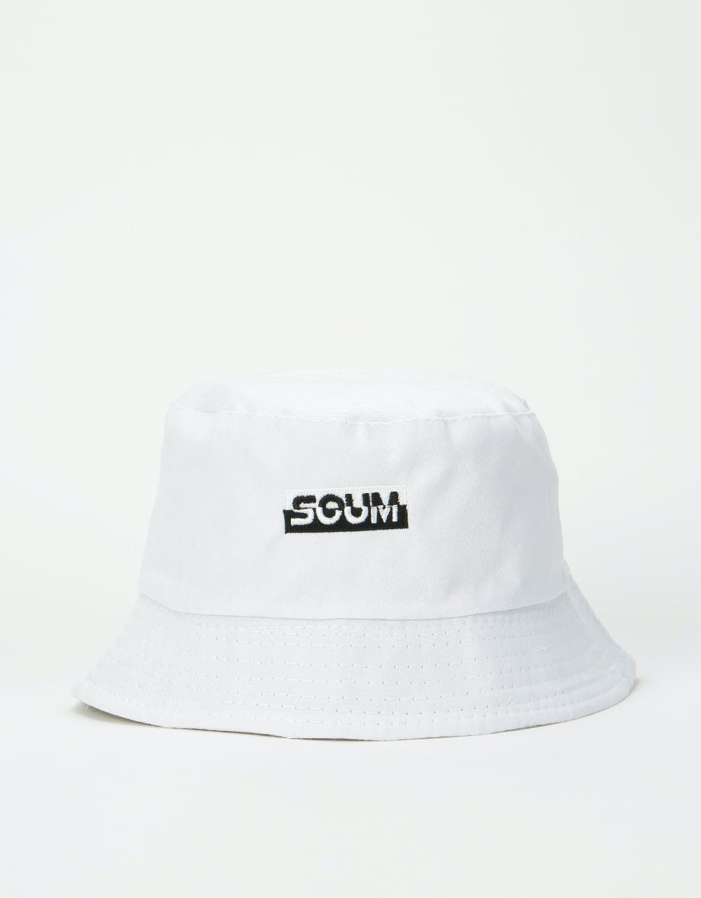 Scum Logo Bucket Hat - White