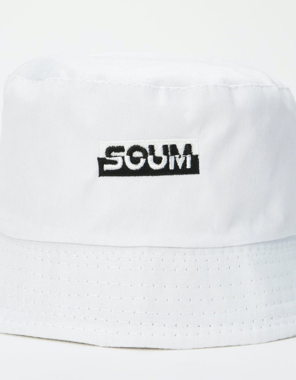 Scum Logo Bucket Hat - White