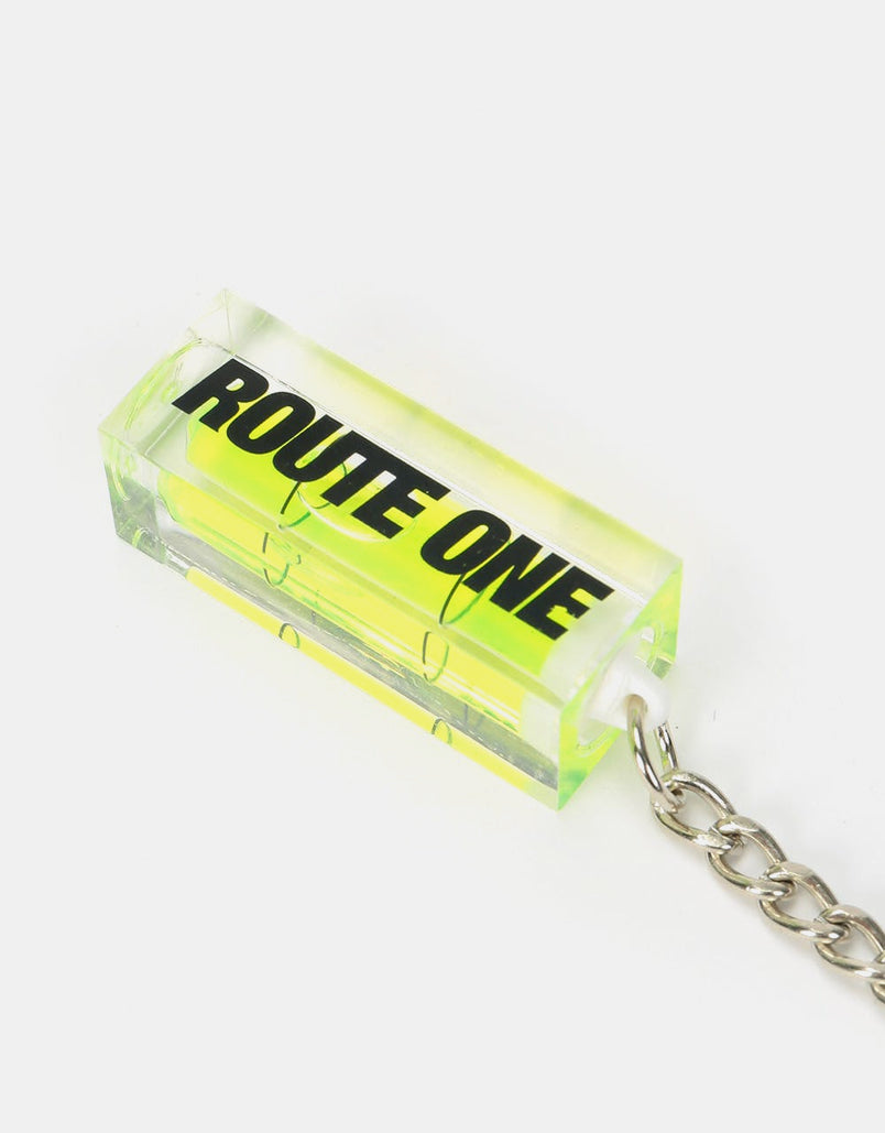 Route One Spirit Level Keyring - Clear