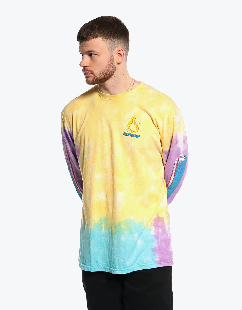 RIPNDIP Nermhog L/S T-Shirt -  Tie Dye