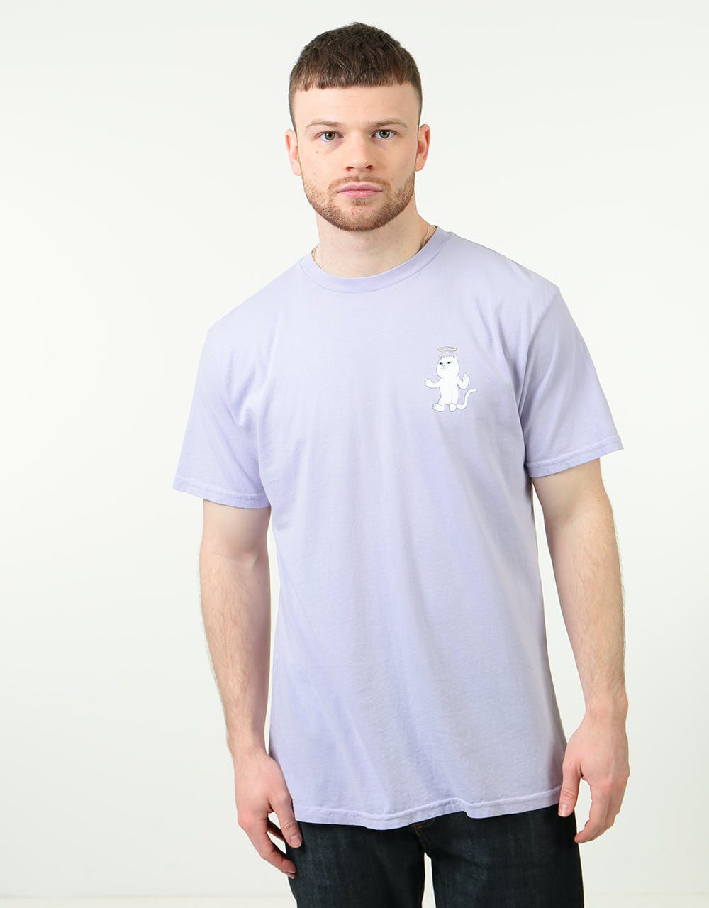 RIPNDIP Halo T-Shirt - Purple Mineral Wash