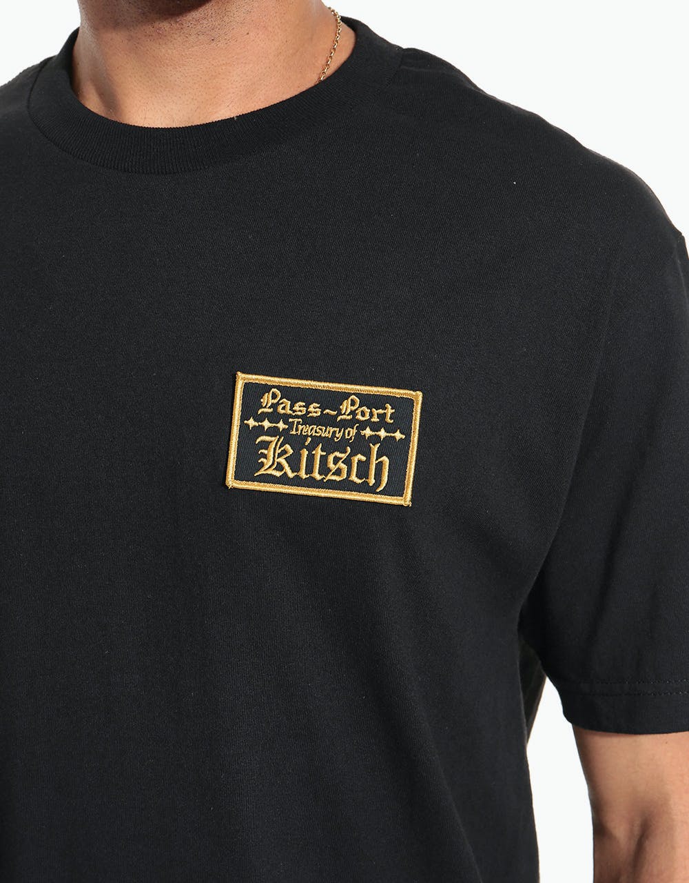 Pass Port Treasury Patch T-Shirt - Black