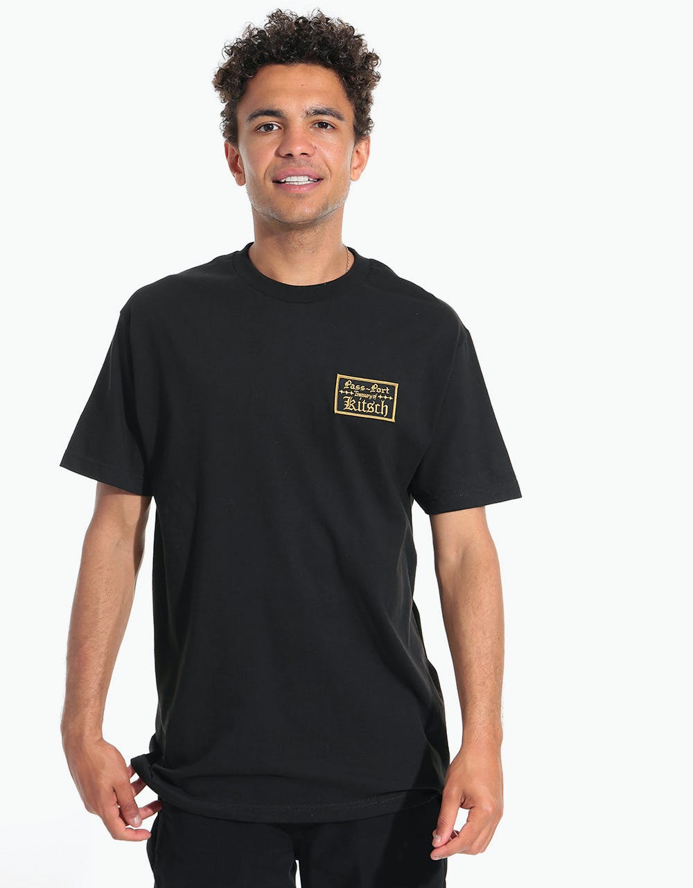 Pass Port Treasury Patch T-Shirt - Black
