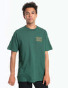 Pass Port Treasury Patch T-Shirt - Forest Green