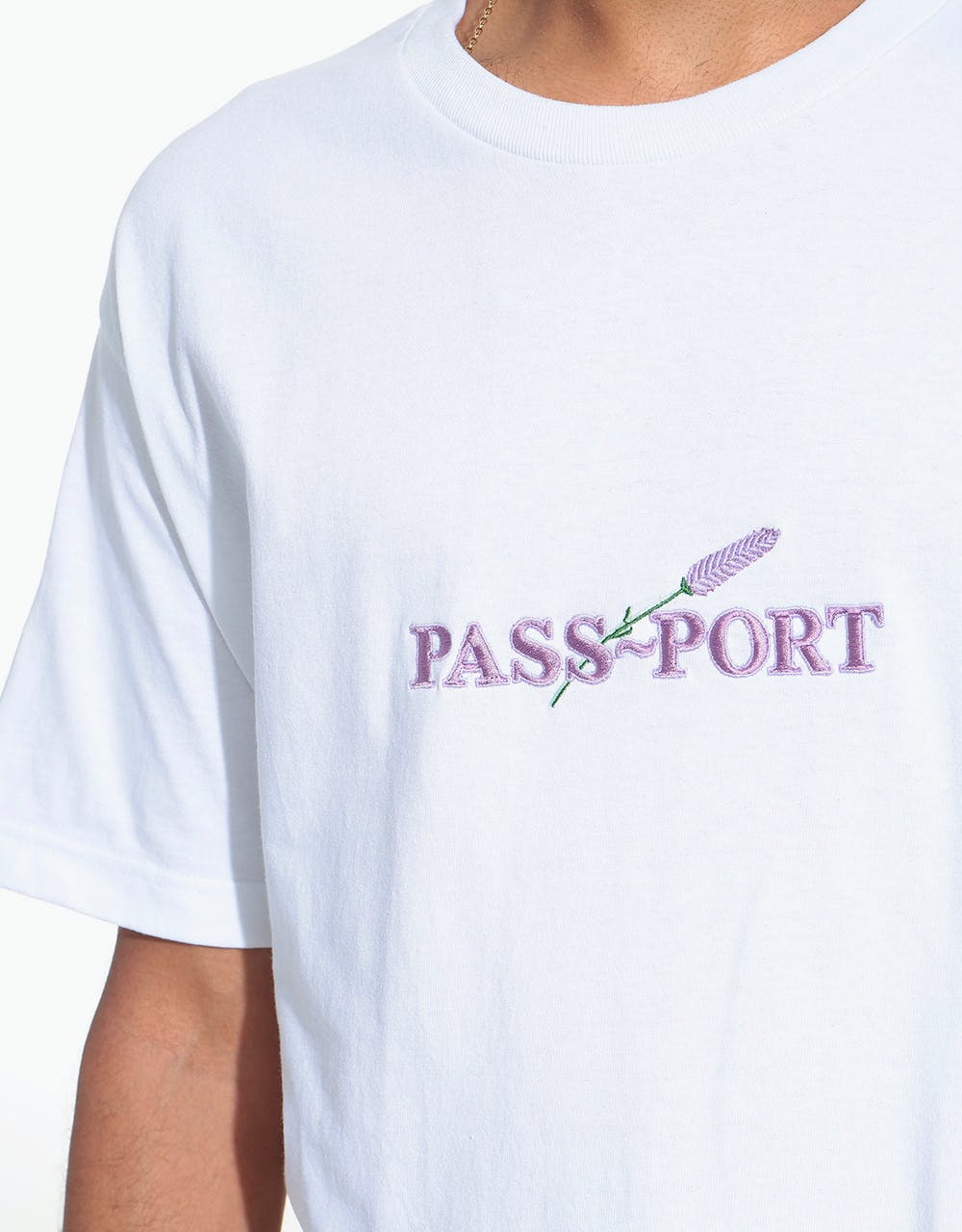 Pass Port Lavender T-Shirt - White