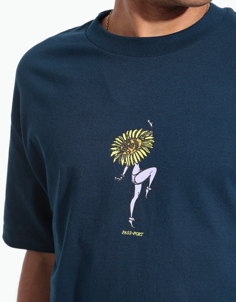 Pass Port Floral Dancer T-Shirt - Navy