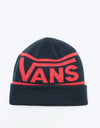 Vans Drop V Stripe Cuff Beanie - Dress Blues