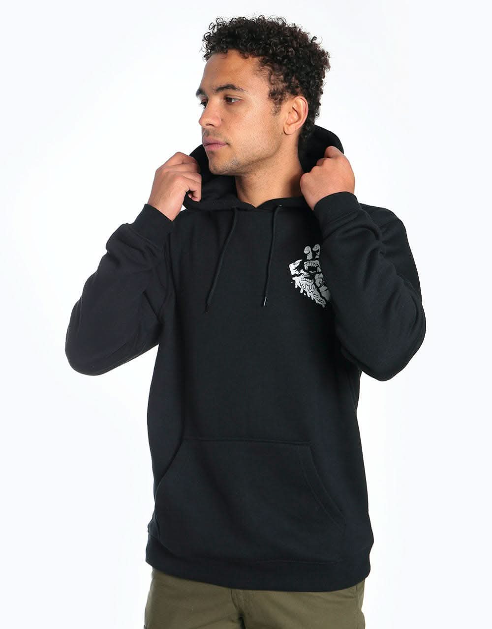Santa Cruz Universal Hand Pullover Hoodie - Black