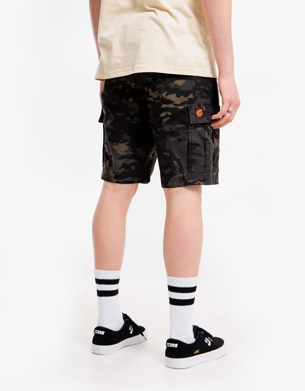 Santa Cruz Defeat Workshort - Black Camo