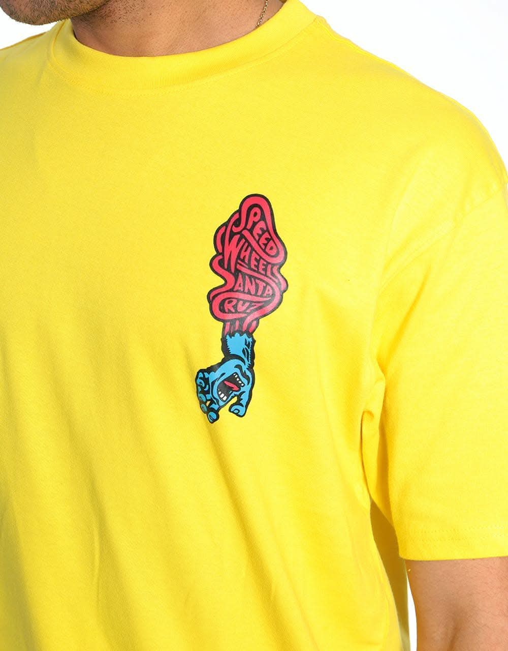 Santa Cruz Screaming Hand Scream T-Shirt - Yellow