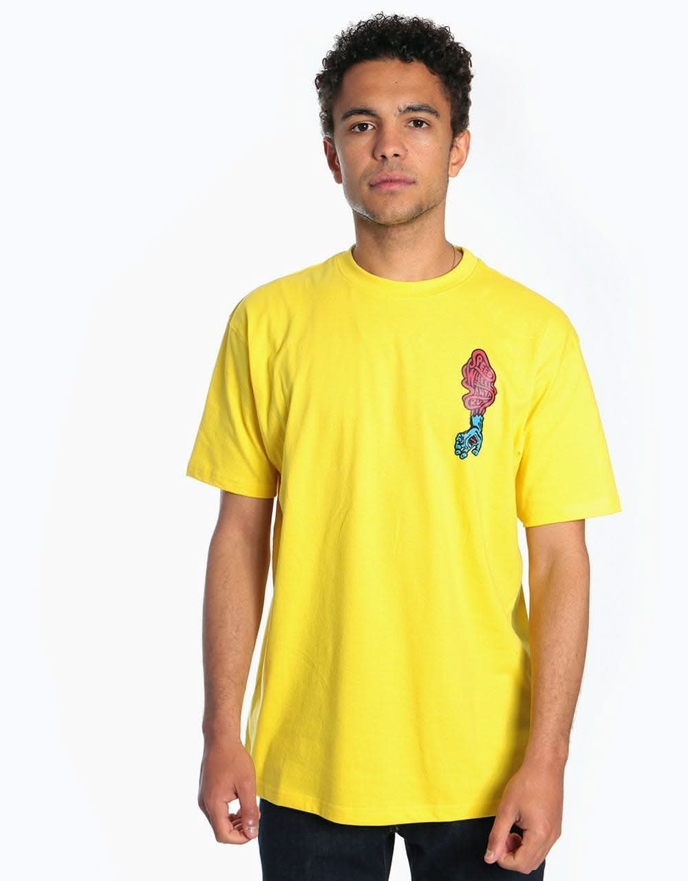 Santa Cruz Screaming Hand Scream T-Shirt - Yellow