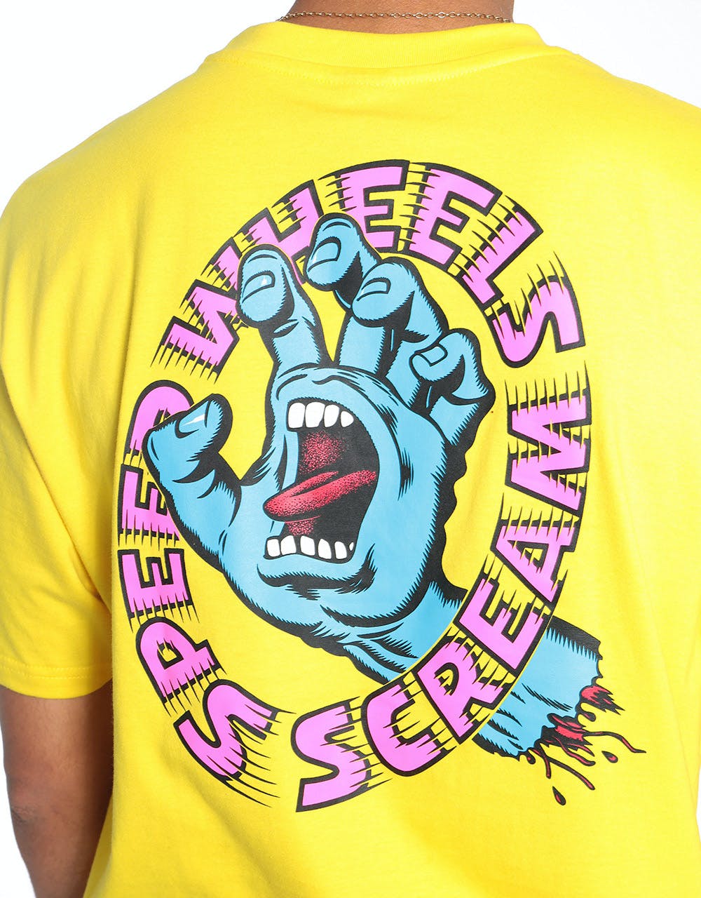 Santa Cruz Screaming Hand Scream T-Shirt - Yellow