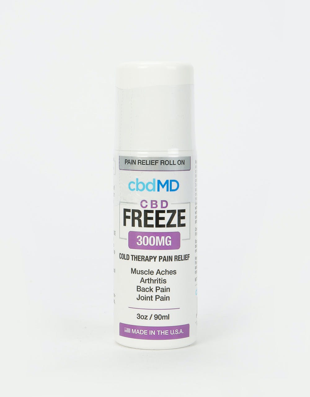 cbdMD Freeze Pain Relief Roll On (90ml/300mg)