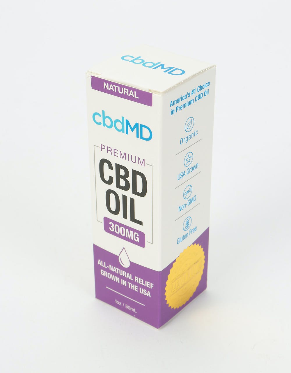cbdMD Premium Natural CBD Oil (30ml/300mg)