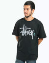 Stüssy Basic Logo Pig. Dyed T-Shirt - Black