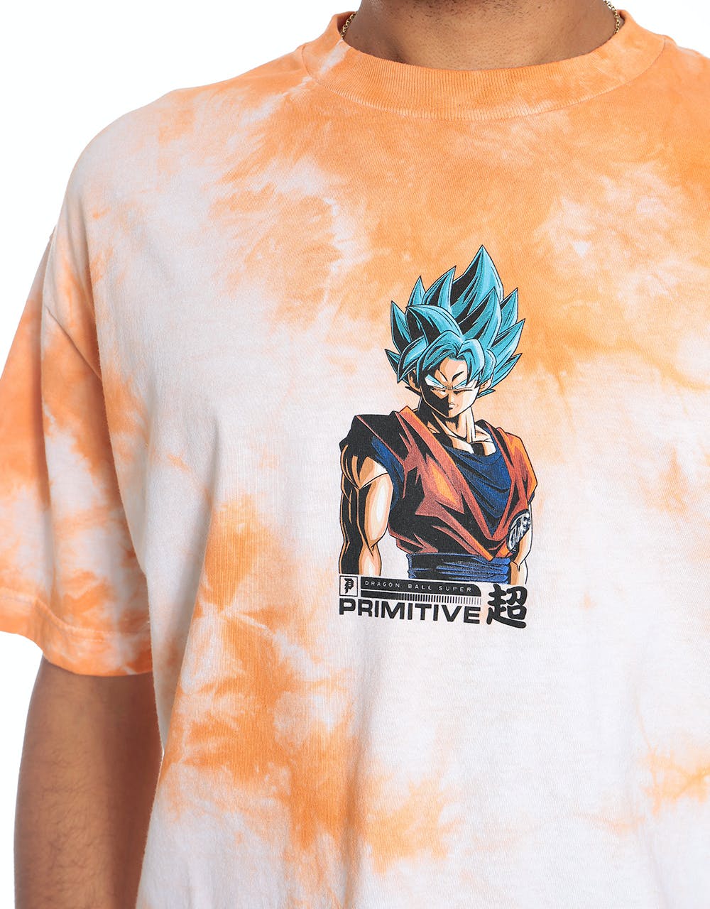 Primitive x Dragon Ball Super Shadow Goku Washed II T-Shirt - Orange