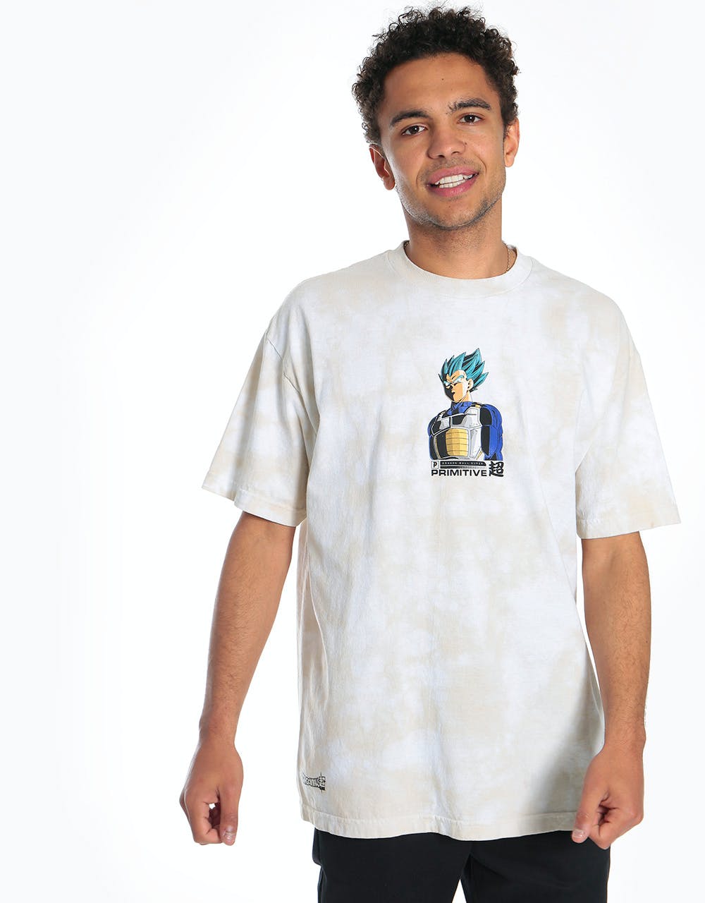 Primitive x Dragon Ball Super Shadow Vegeta Washed II T-Shirt - Sand