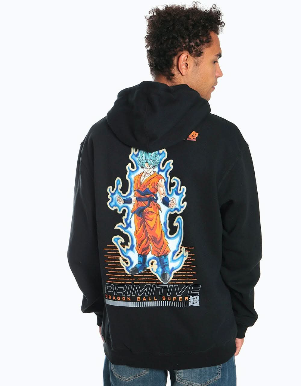 Primitive x Dragon Ball Super SSG Goku Pullover Hoodie - Black