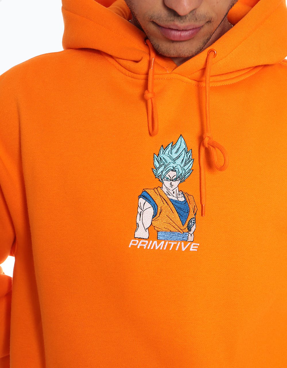 Primitive x Dragon Ball Super Super Goku Pullover Hoodie - Orange