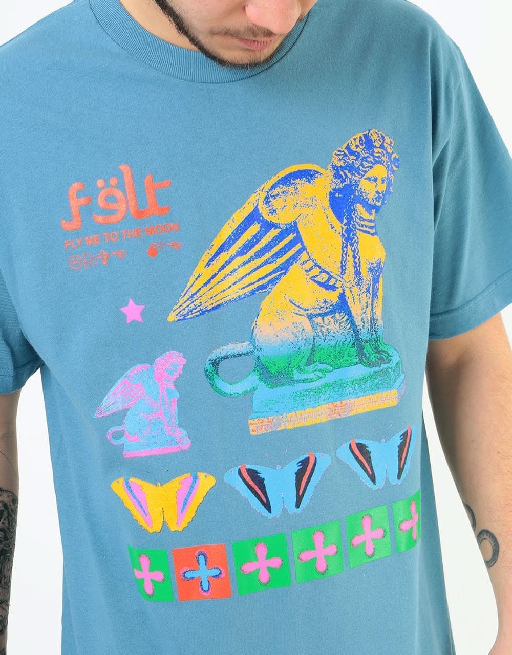 Felt To The Moon T-Shirt - Slate