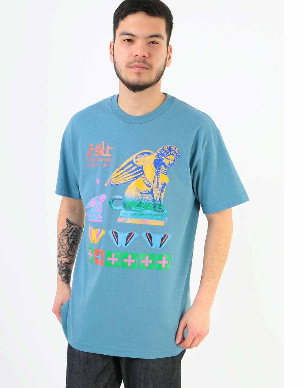Felt To The Moon T-Shirt - Slate