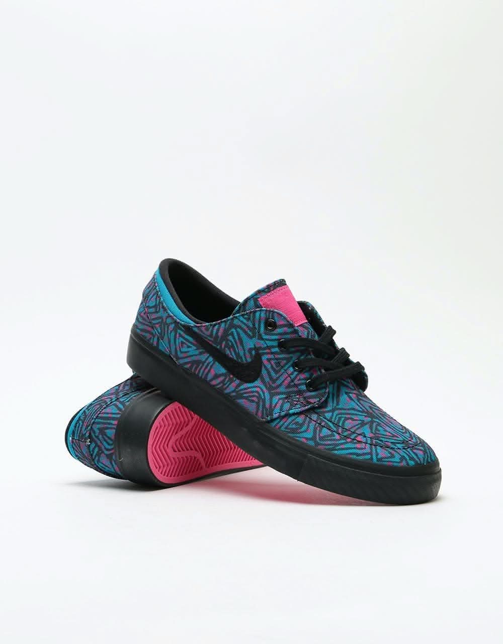 Nike SB Stefan Janoski Canvas Kids Skate Shoes - Watermelon/Black