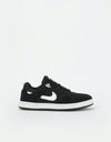 Nike SB Alleyoop Kids Skate Shoes - Black/White/Black