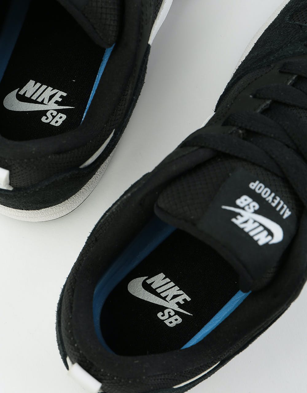 Nike SB Alleyoop Youth Skate Shoes - Black/White/Black