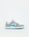 Nike SB Alleyoop Kids Skate Shoes - Particle Grey/Laser Blue/Photon