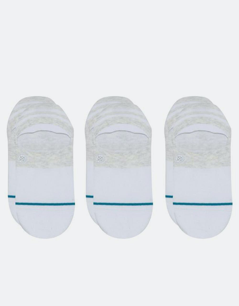 Stance Gamut 3 Pack Invisible Socks - White