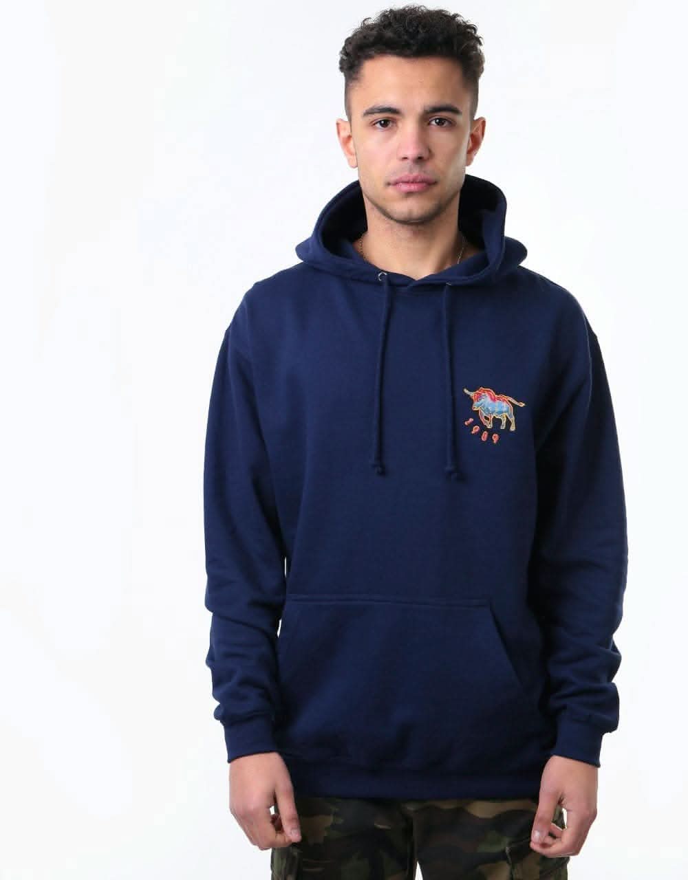 Route One Bull Pullover Hoodie - Navy