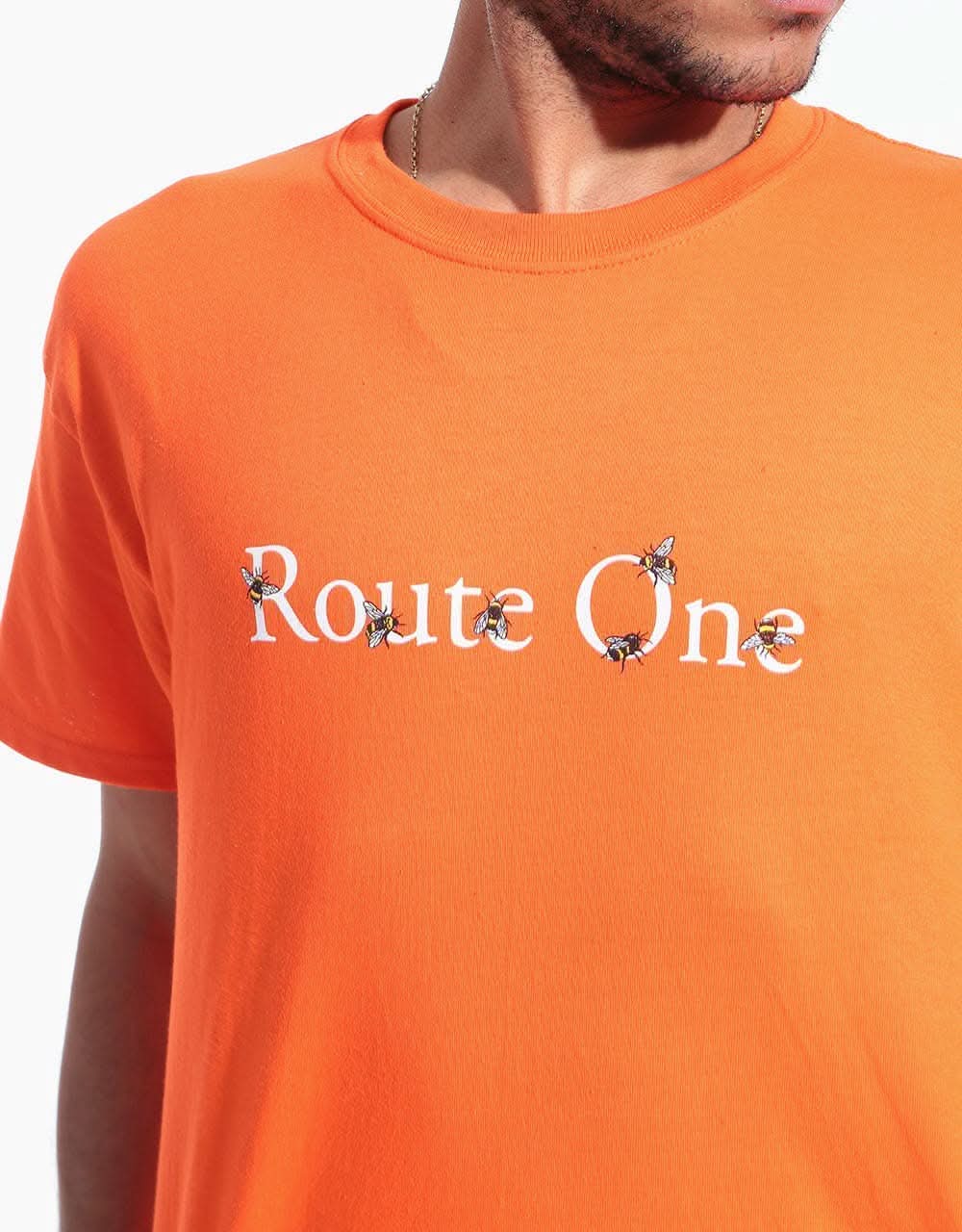 Route One Bees T-Shirt - Orange