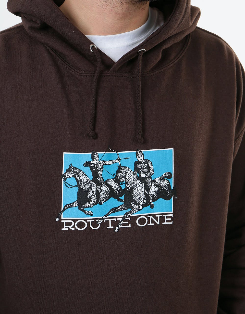 Route One Cavalry Pullover Hoodie - Hot Chocolate