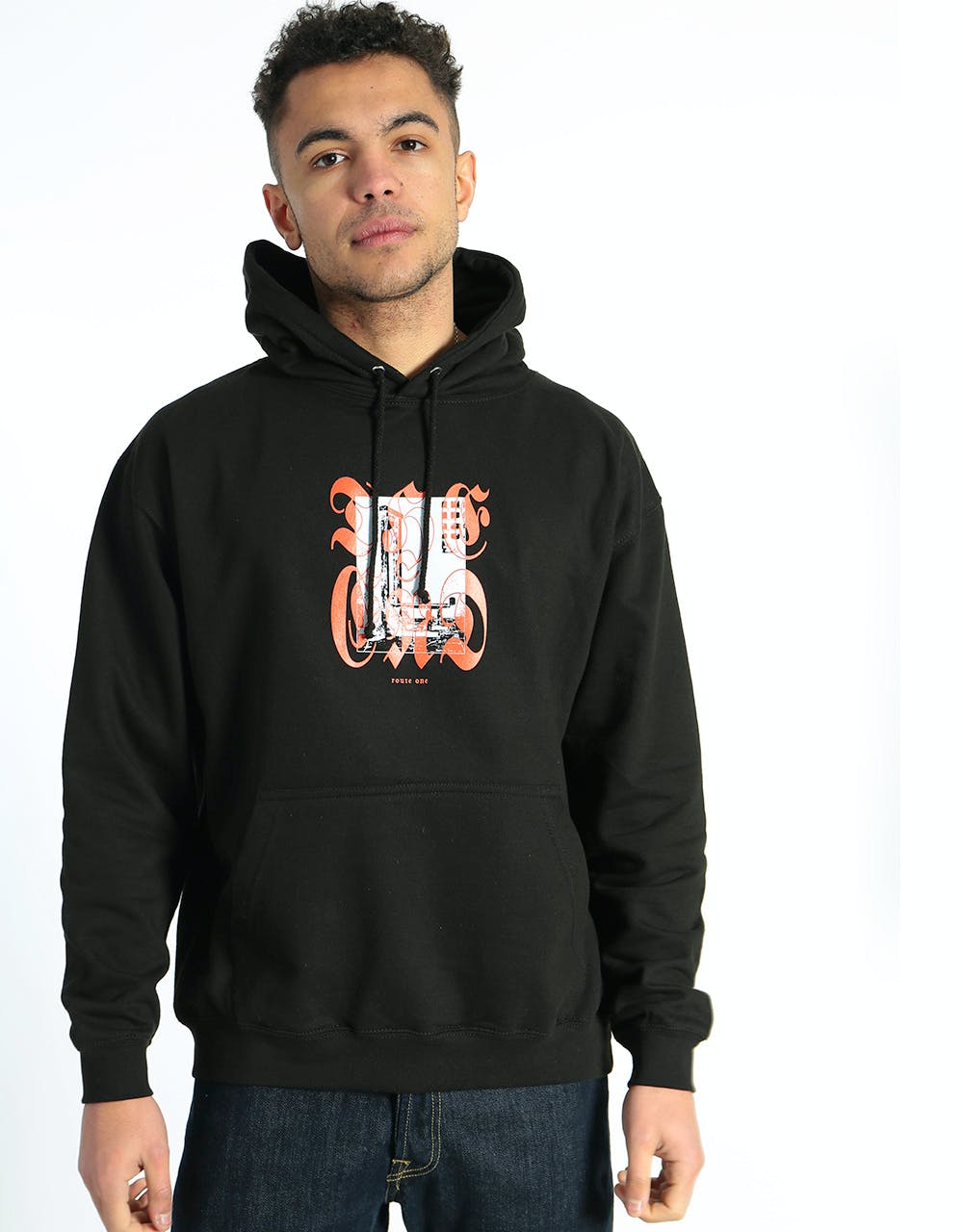Route One The End Pullover Hoodie - Black