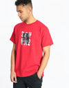 Route One The End T-Shirt - Cherry Red