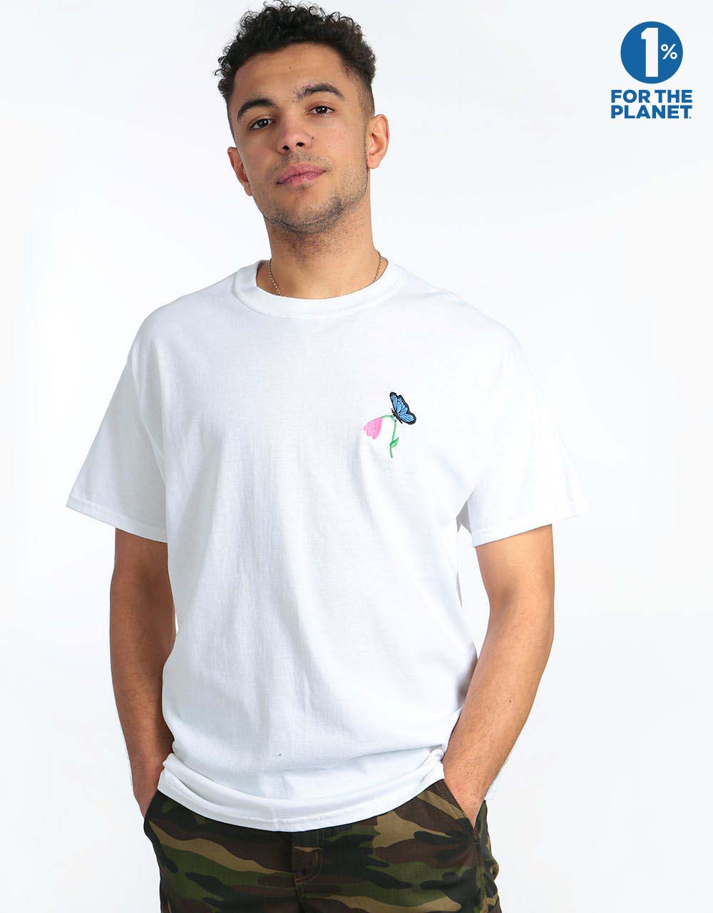 Route One Butterfly T-Shirt - White