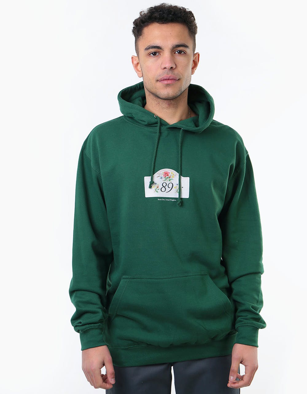 Route One Suburbs Pullover Hoodie - Bottle Green