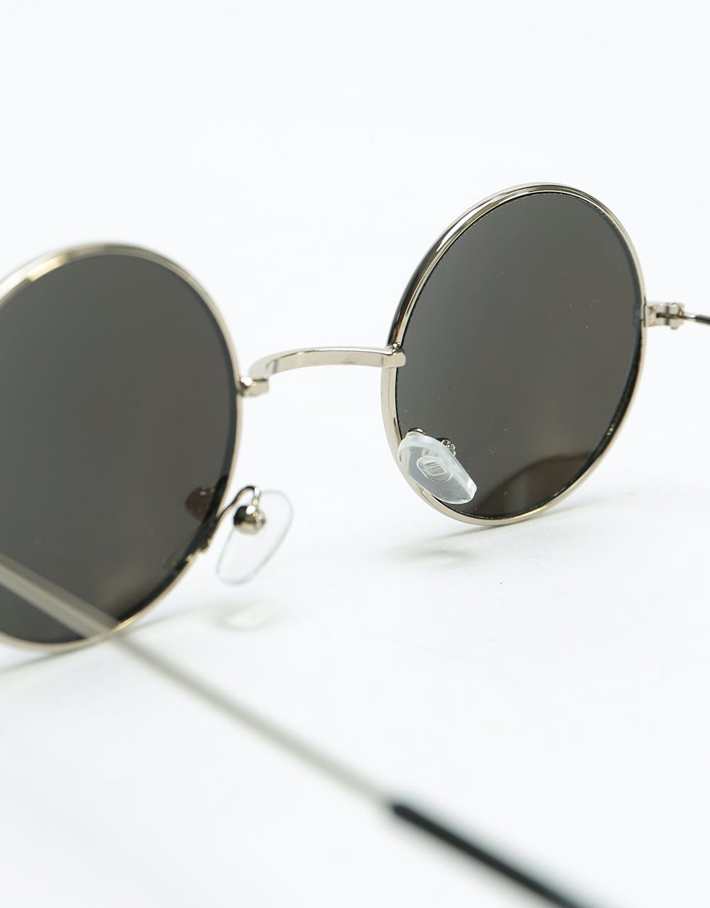 Route One Woodstock Sunglasses - Silver (Blue Mirror)