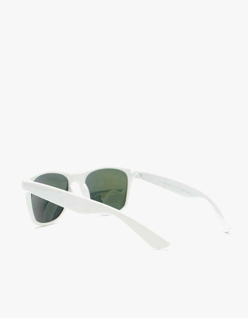 Route One Wayfarer Sunglasses - White (Coloured Lens)
