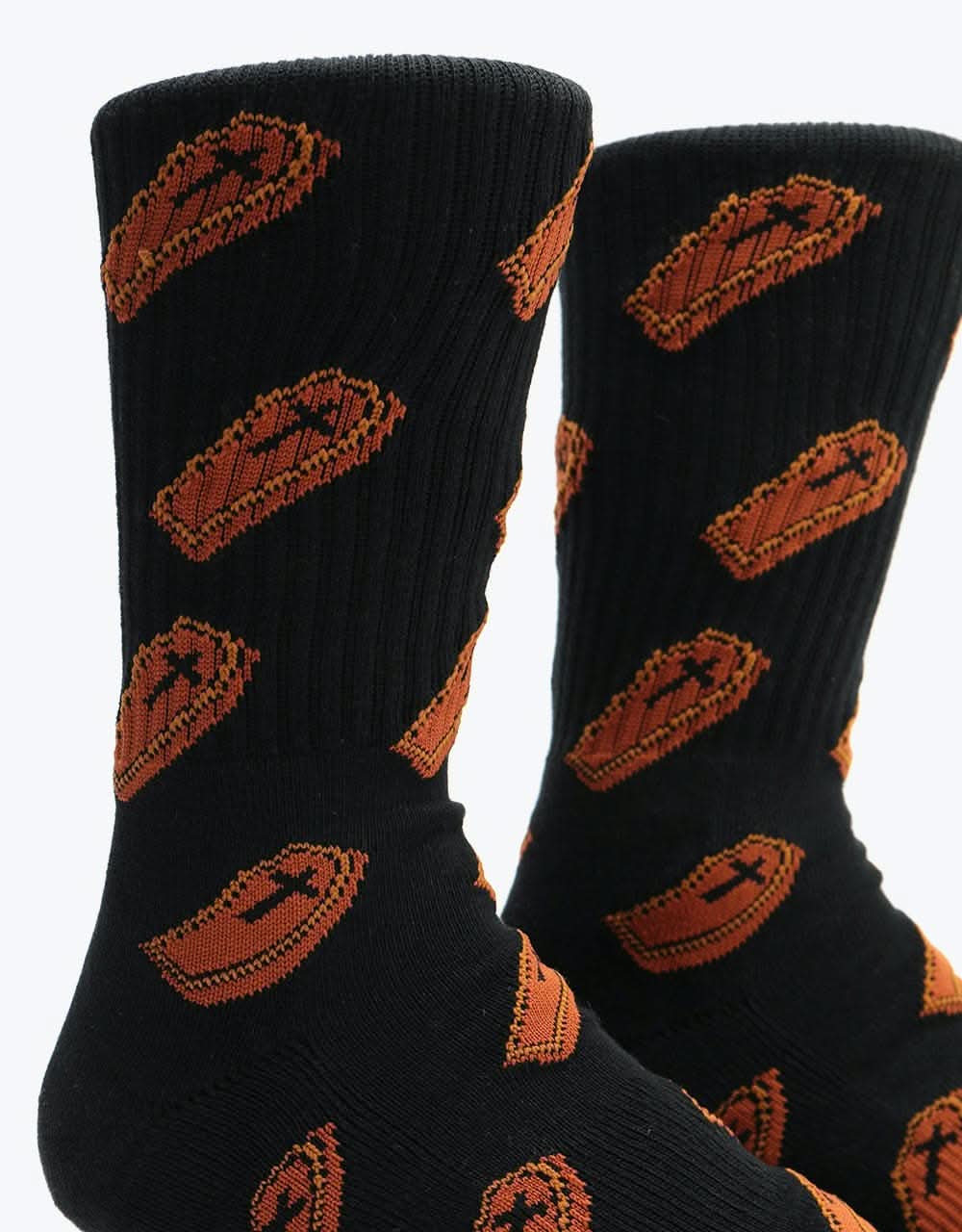 Route One Coffin Socks - Black