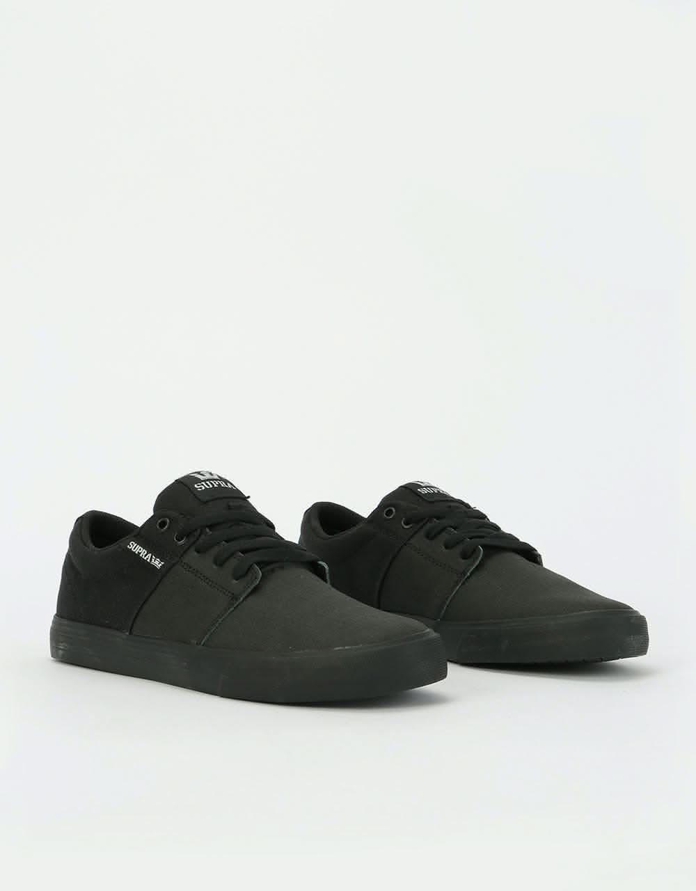 Supra Stacks Vulc II Skate Shoes - Black TUF/Black