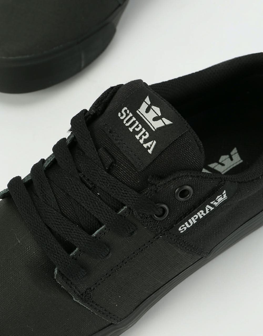 Supra Stacks Vulc II Skate Shoes - Black TUF/Black