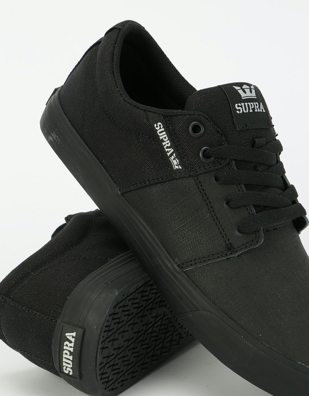 Supra Stacks Vulc II Skate Shoes - Black TUF/Black