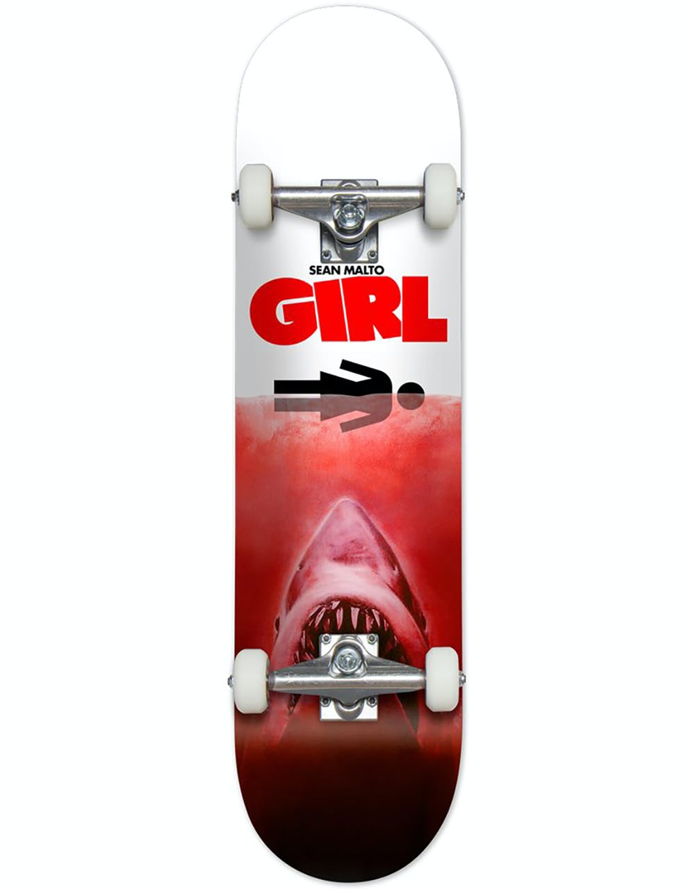 Girl Malto Shark Attack Complete Skateboard - 7.75"