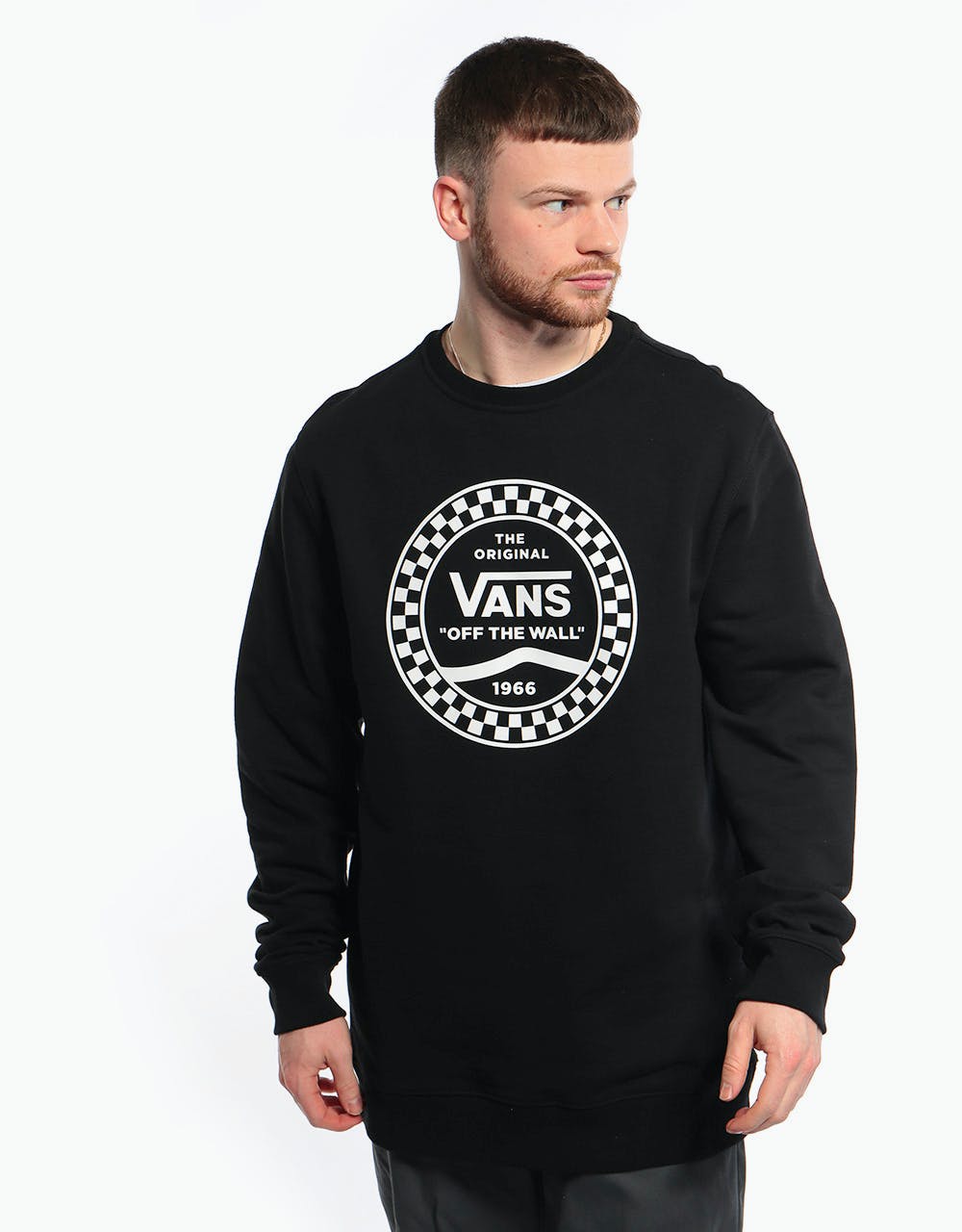 Vans Side Stripe Crew Sweatshirt - Black
