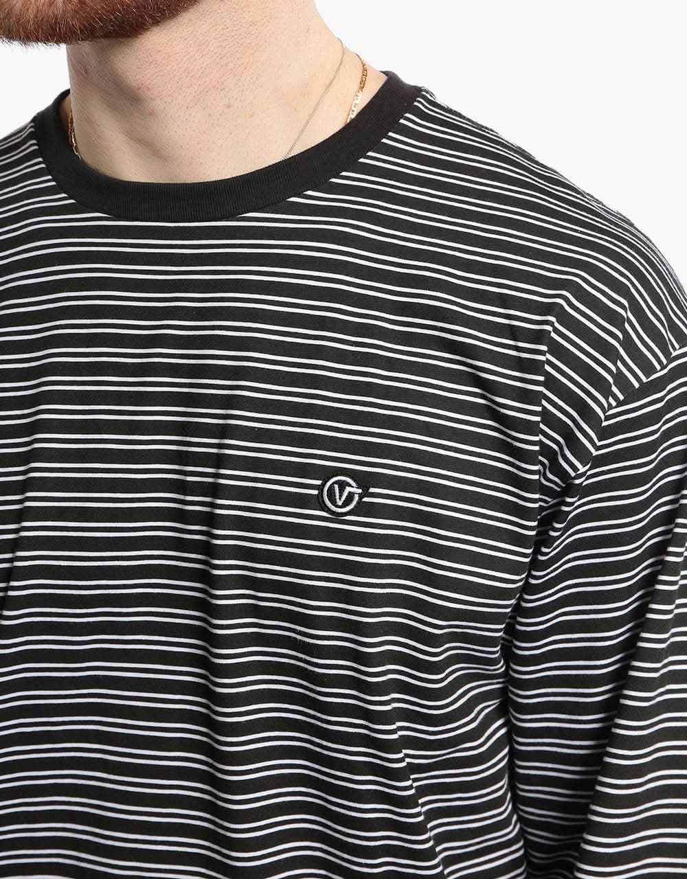 Vans Striped L/S T-Shirt - Black/White