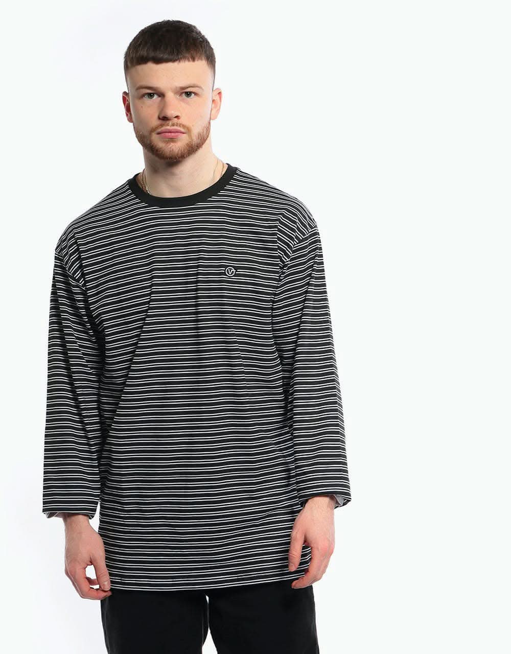 Vans Striped L/S T-Shirt - Black/White
