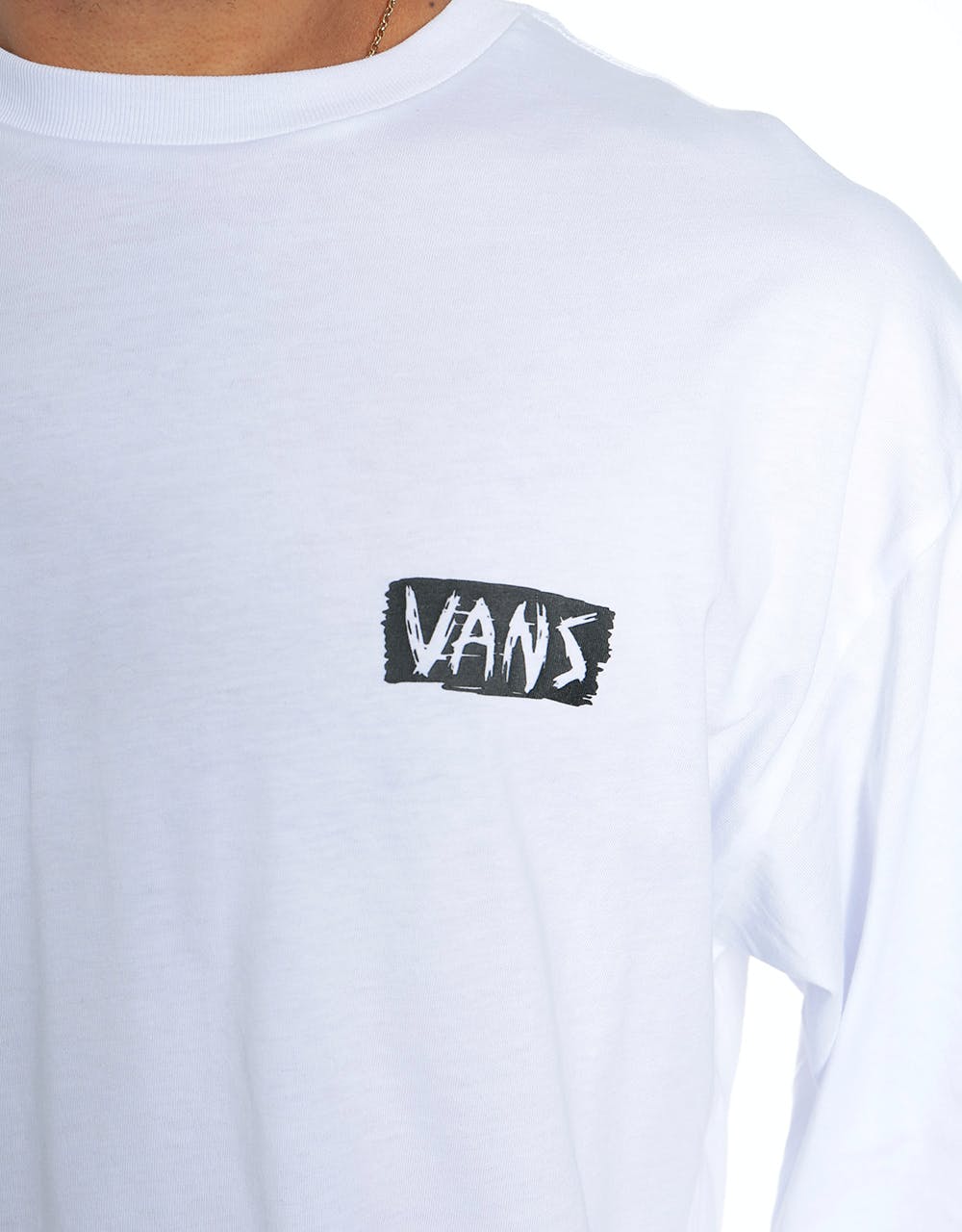 Vans Scratched L/S T-Shirt - White