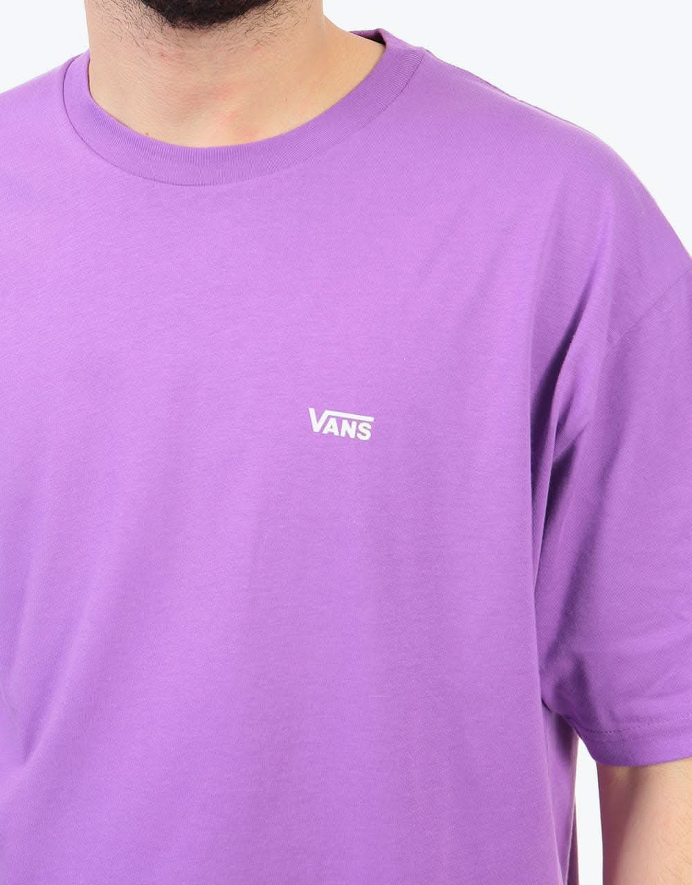 Vans Left Chest Logo T-Shirt - Dewberry/White