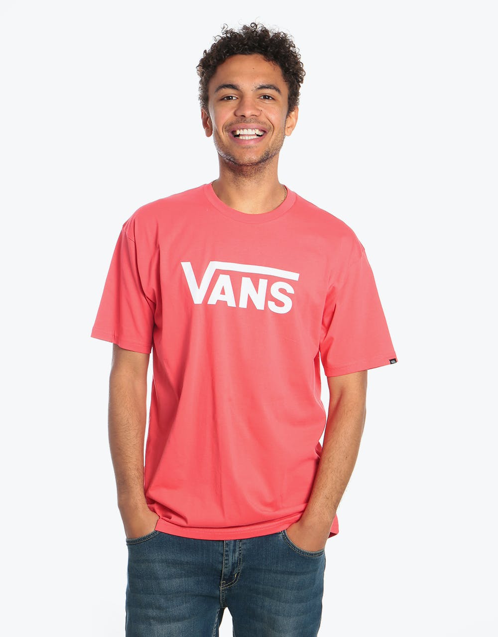 Vans Classic T-Shirt - Hibiscus/White